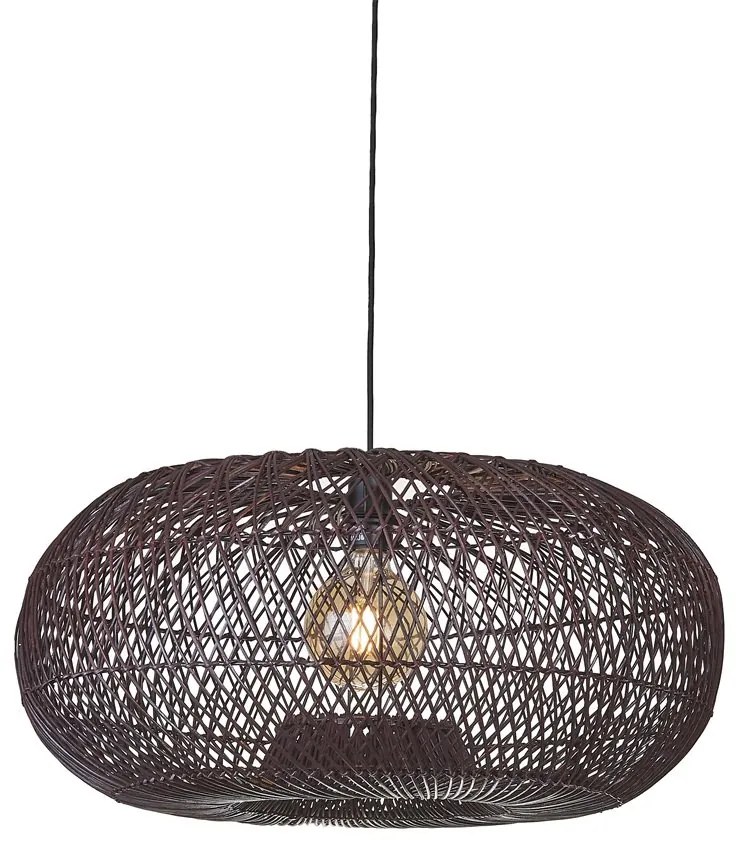 Lustra/Pendul Eco, Ratan, Arizona visiniu, L