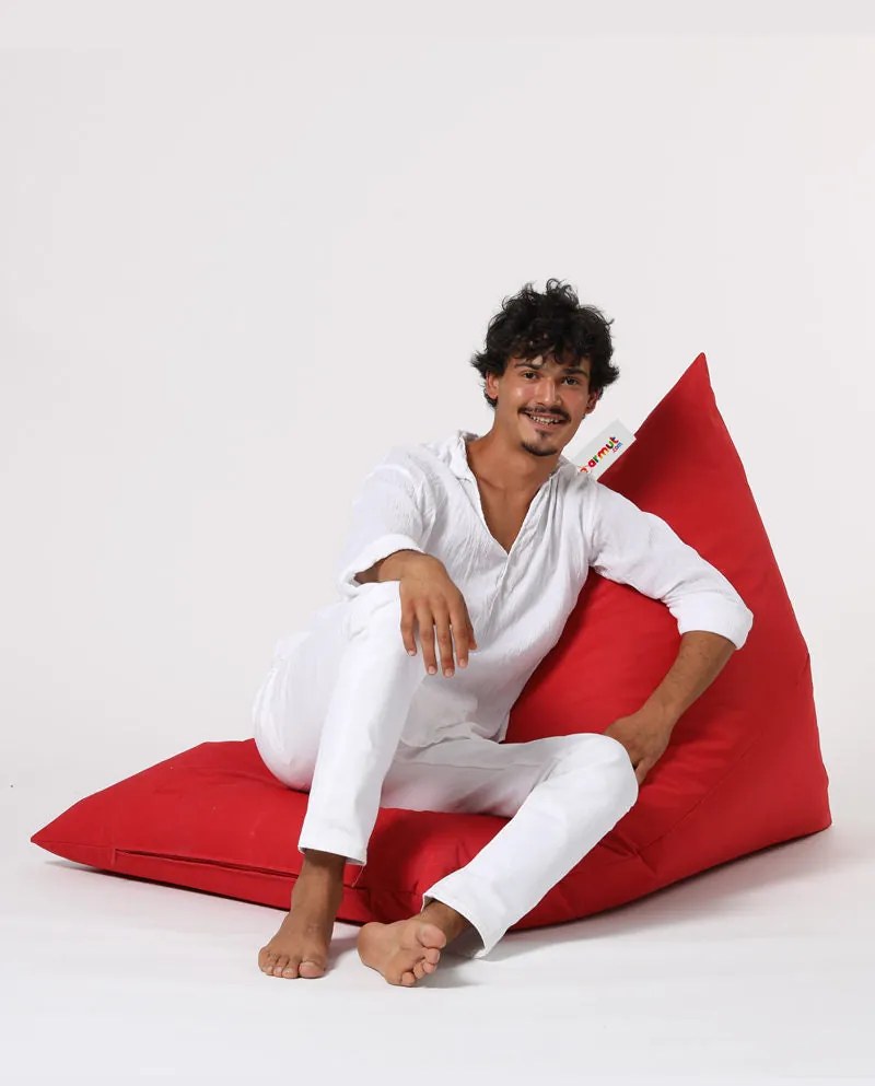 Fotoliu puf pentru grădină Pyramid Big Bed Pouf - Red