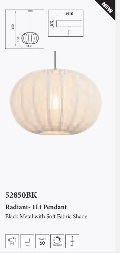 Lustra suspendata stil cocoon Radiant