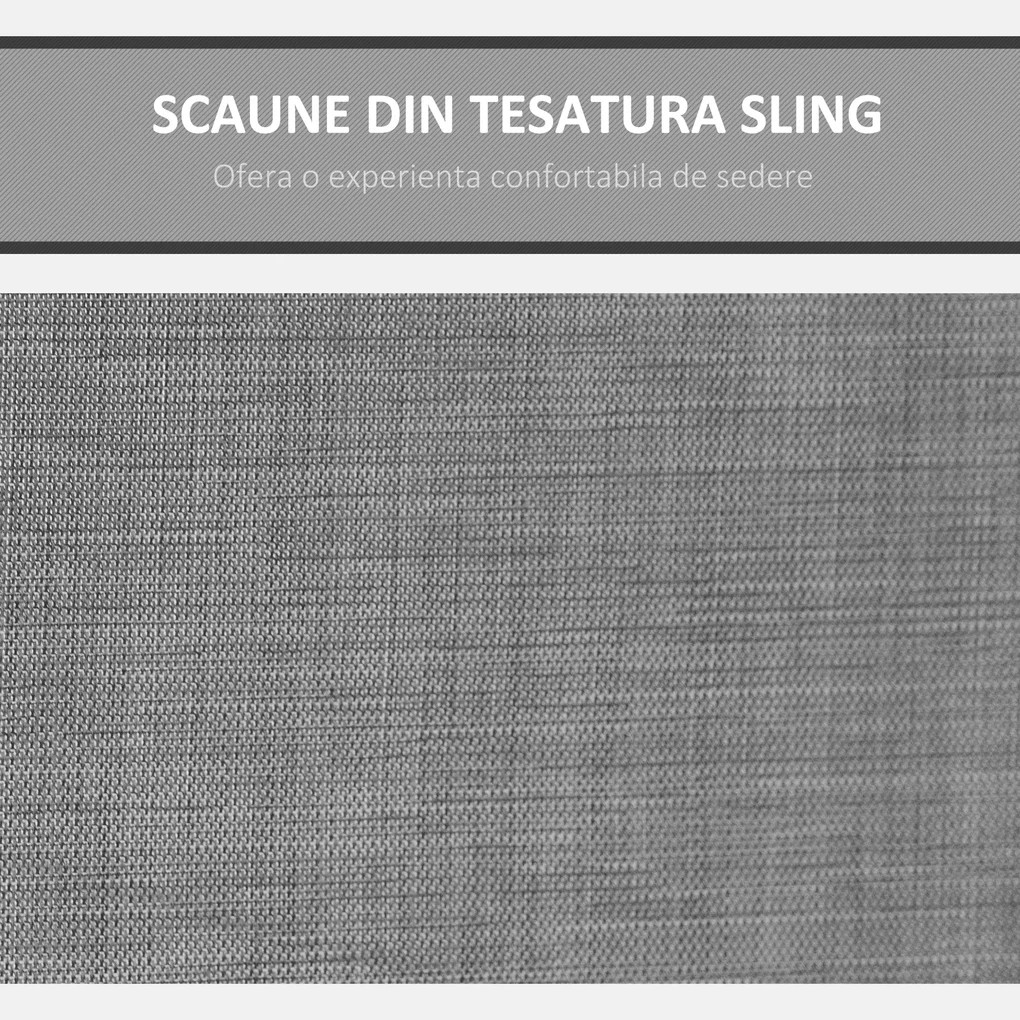 Outsunny Balansoar de Gradina cu 3 locuri Acoperis si Buzunare de depozitare | Aosom Romania