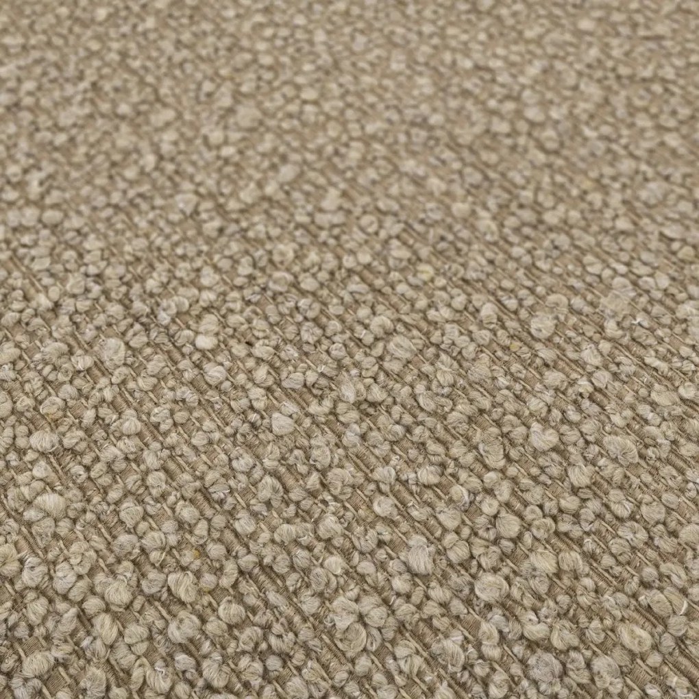 Canapea curbata design LUX Blaine, boucle sand