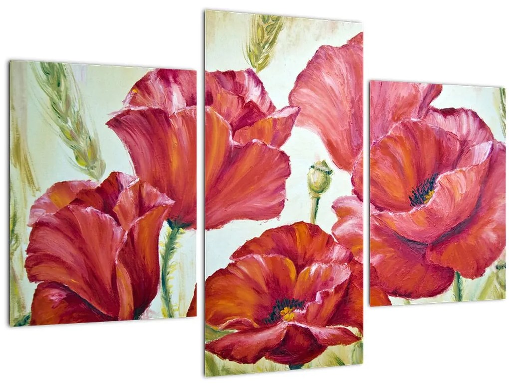 Tablou - Mac - flori (90x60 cm)
