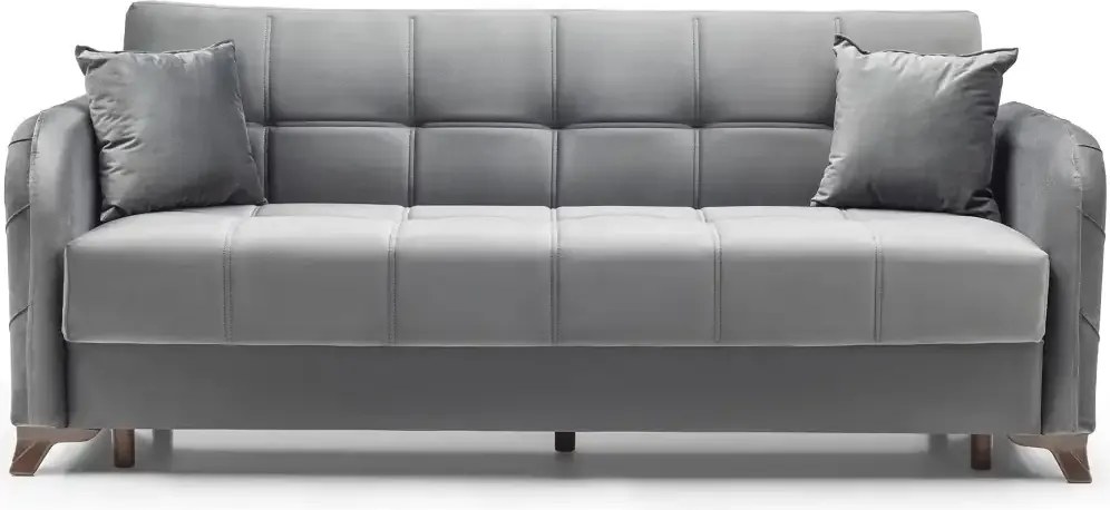 Canapea extensibila cu lada de depozitare living 215x85x90 cm – stofă, roz bordo (trandafiriu)– Roza