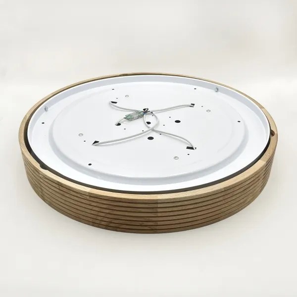 Brilagi - Plafonieră LED CARVALHO MODERN 4xE27/60W/230V stejar diam. 57,5 cm