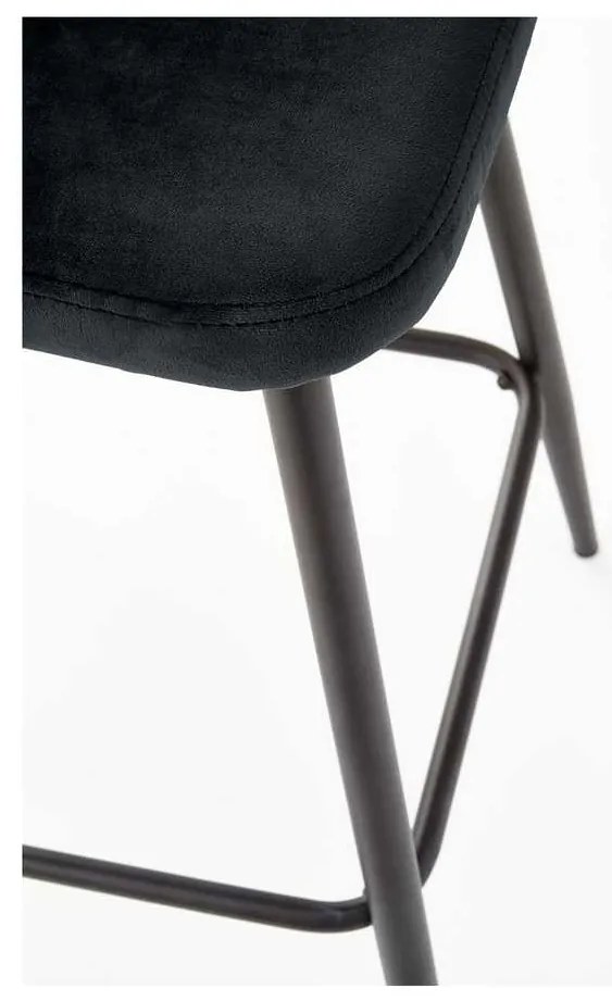 Scaun de bar Barnes, negru