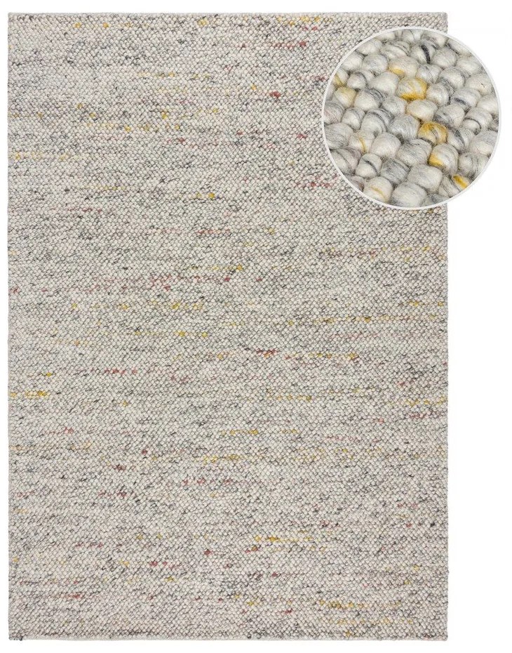 Covor crem țesut manual din amestesc de lână 120x170 cm Minerals – Flair Rugs