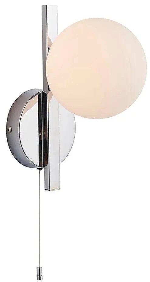 Aplică de perete pentru baie SPA Endon 94080, 1xG9/3W/230V, IP44, crom lucios