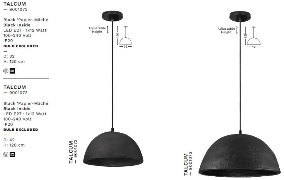 Lustra/Pendul design decorativ, TALCUM, D 32cm
