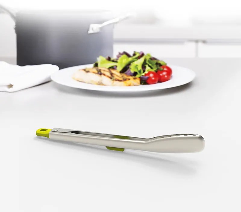 Cleste Elevate Joseph Joseph10536, Otel, Suport integrat, Fara BPA, inox/verde