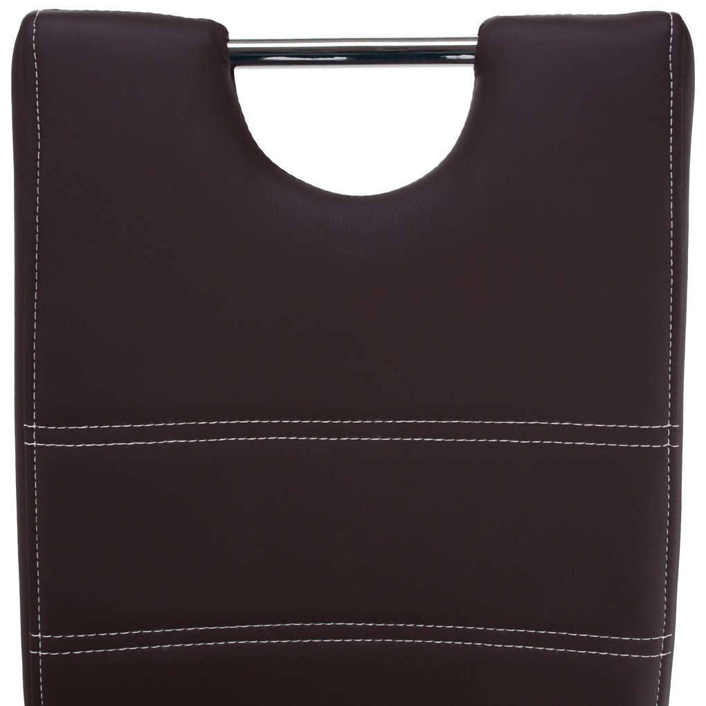 Scaun de sufragerie Abalia New (maro + Crom). 808098