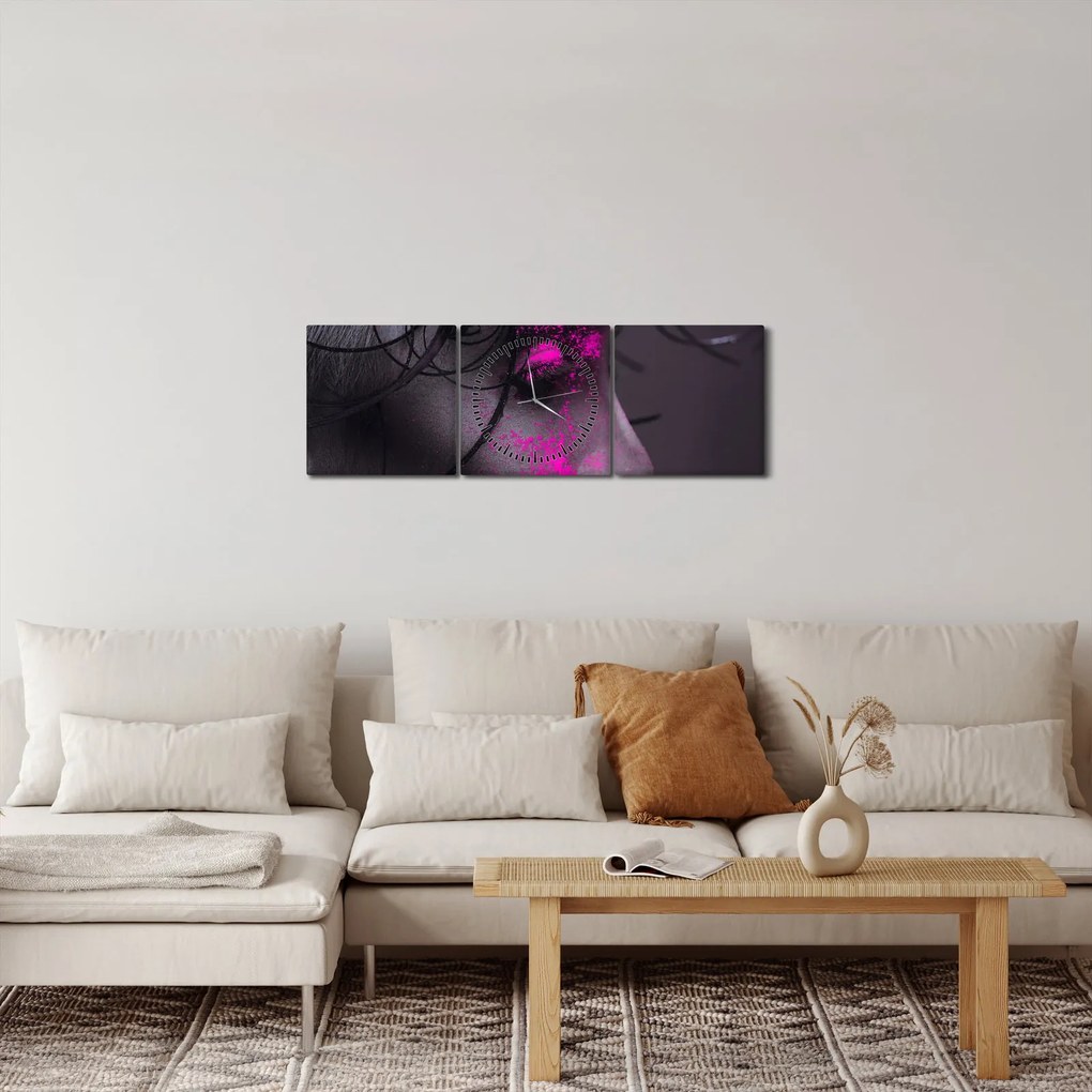 Tablou femeii (cu ceas) (90x30 cm)