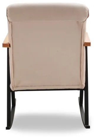 Fotoliu balansoar LUNI, crem