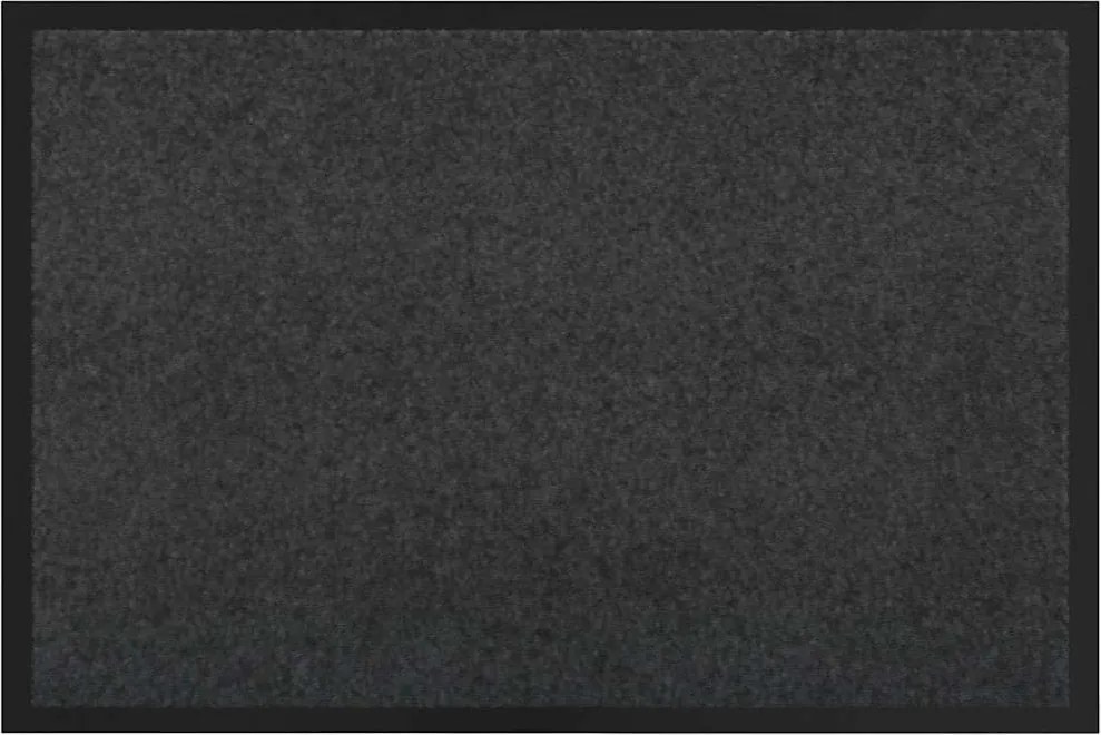 vidaXL Covoraș de intrare Antracit 60 x 40 x 1.2 cm Țesătură Teddy