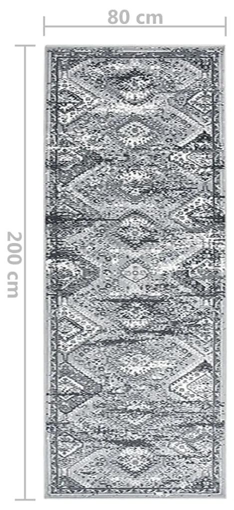 Covor traversa, gri oriental, 80x200 cm, BCF 80 x 200 cm, Model 3