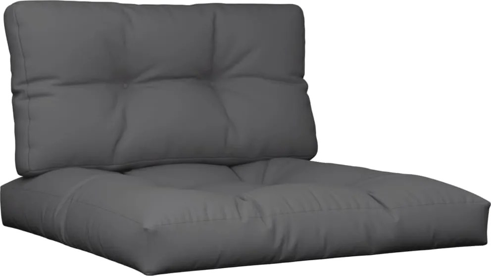 vidaXL Perne de paleți, 2 buc., antracit, material textil