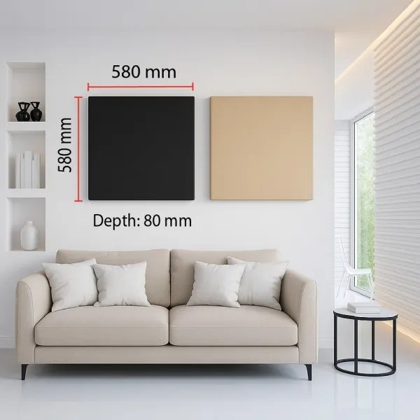 Panou acustic SILENCE 58x58 cm bej