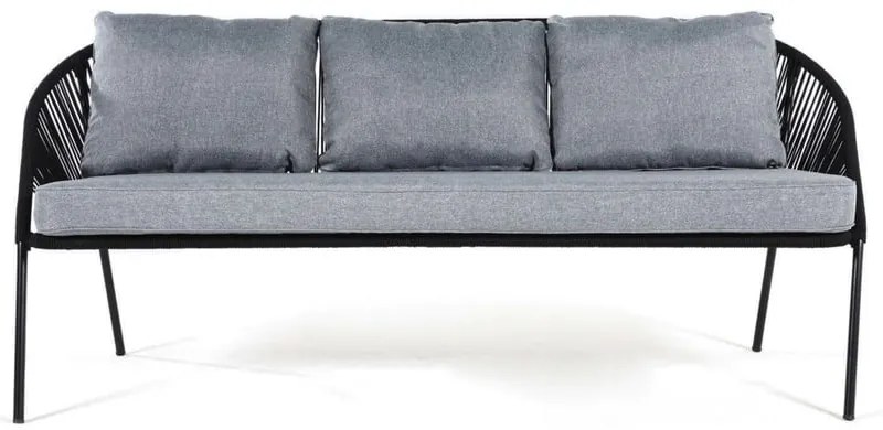 Canapea de grădină cu 3 locuri Bonami Selection North, negru