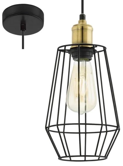 Eglo 49791 - Corp de iluminat pendul DENHAM 1xE27/60W