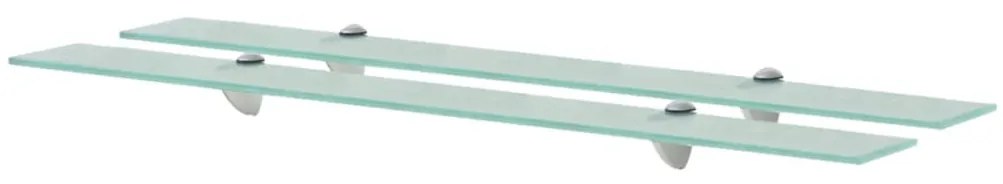 vidaXL Rafturi suspendate, 2 buc., 90 x 20 cm, sticlă, 8 mm