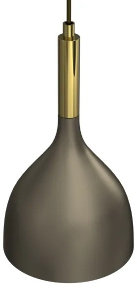 Lustră pe cablu NOAK 1xE27/15W/230V alamă/auriu