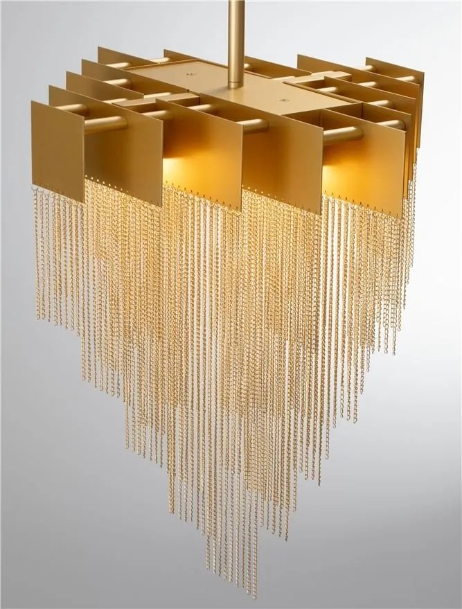 Lustra LED suspendata design modern REVIA aurie