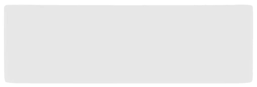 Chiuveta de baie lux, alb mat, 41x30x12 cm, ceramica matte white