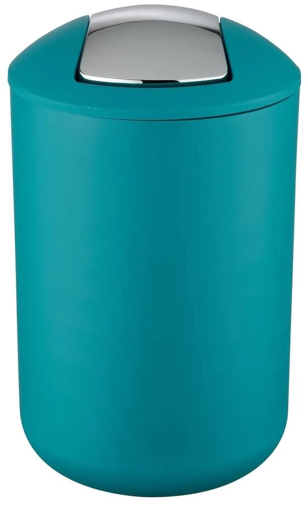 Cos de gunoi, Wenko, Brasil L Petrol, 19.5 x 31 cm, 6.5 L, plastic, verde inchis