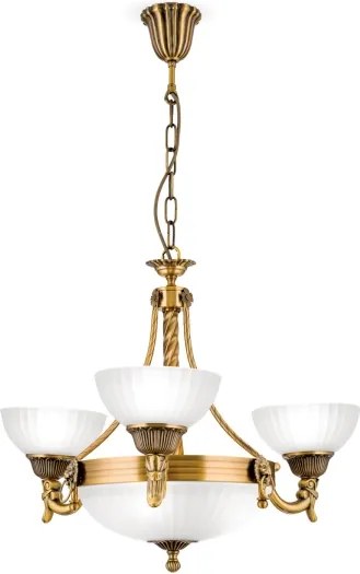 Sticlă de schimb universală ROCCA pentru dulie E27, diametru 17 cm, albă