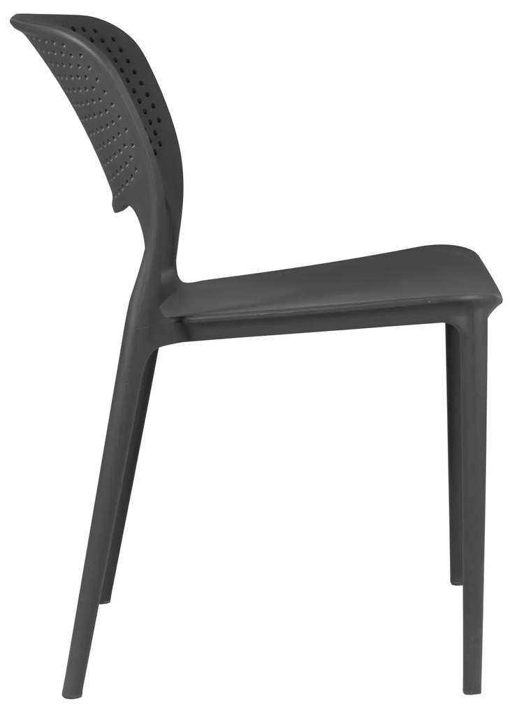 TODO Gri (grafit/antracit) - SCAUN MODERN PENTRU BUCĂTĂRII, GRĂDINI, CAMERE DE CAFEA (FIXE)