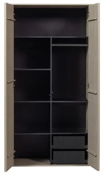 Rafturi suplimentare gri 2 buc. 48x1,5 cm Daily – vtwonen