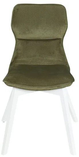 Set Masa Rotunda Cu 6 Scaune Demi New, Alb Si Natur