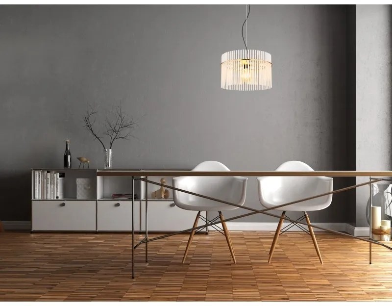 Lustra moderna suspendata GORLEY auriu, 40cm