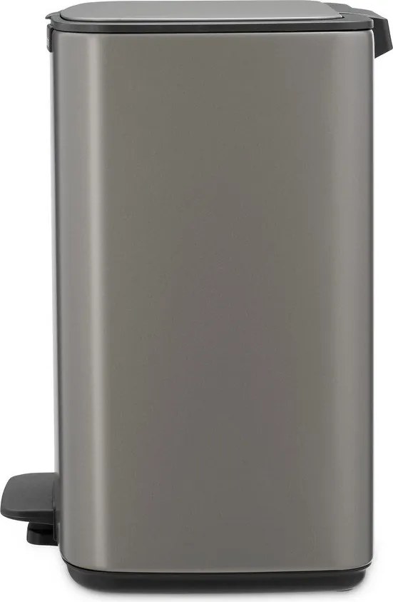 Coș de gunoi gri cu pedală din oțel 12 l Bo – Brabantia