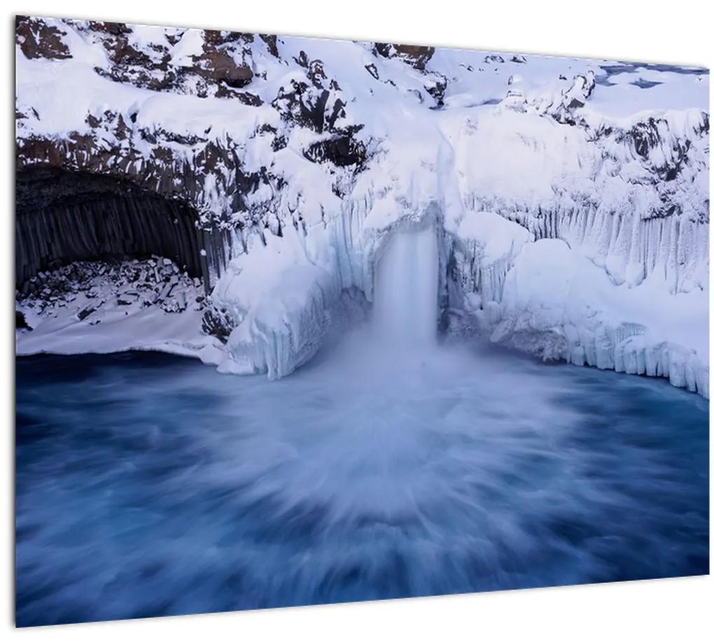 Tablou cu cascadele iarna (70x50 cm), în 40 de alte dimensiuni noi