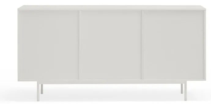 Comodă albă/în culoare naturală joasă cu aspect de lemn de stejar 159x80 cm Sierra – Teulat