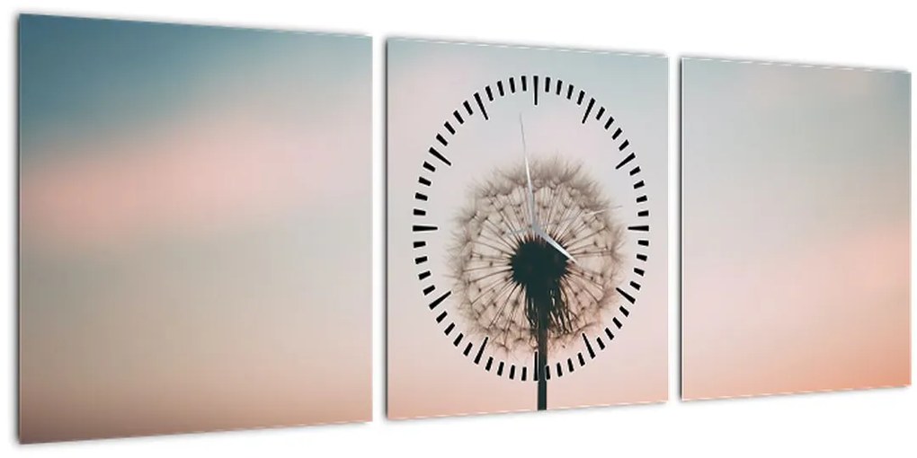 Tablou - Te țin, păpădie (cu ceas) (90x30 cm)