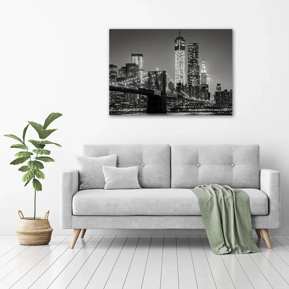 Print pe canvas Manhattan pe timp de noapte