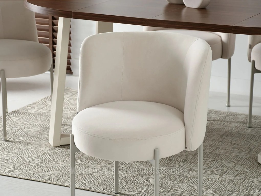Scaun Charliez (crem + gri). 1110980