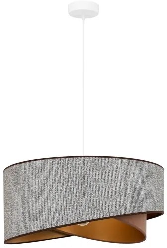 Lustră LED pe cablu Brilagi LYRA 1xE27/15W/230V gri/crem/auriu