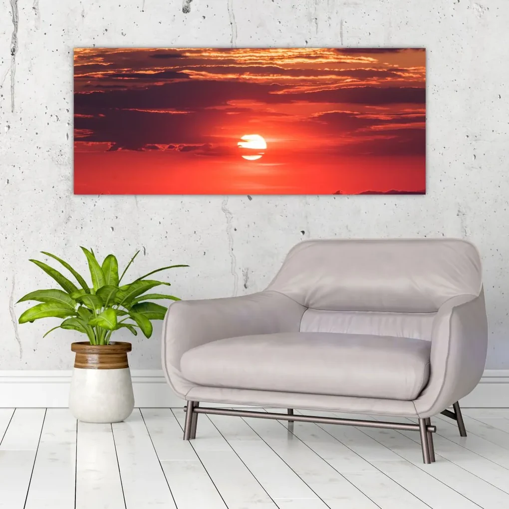 Tablou cu soarele colorat (120x50 cm), în 40 de alte dimensiuni noi