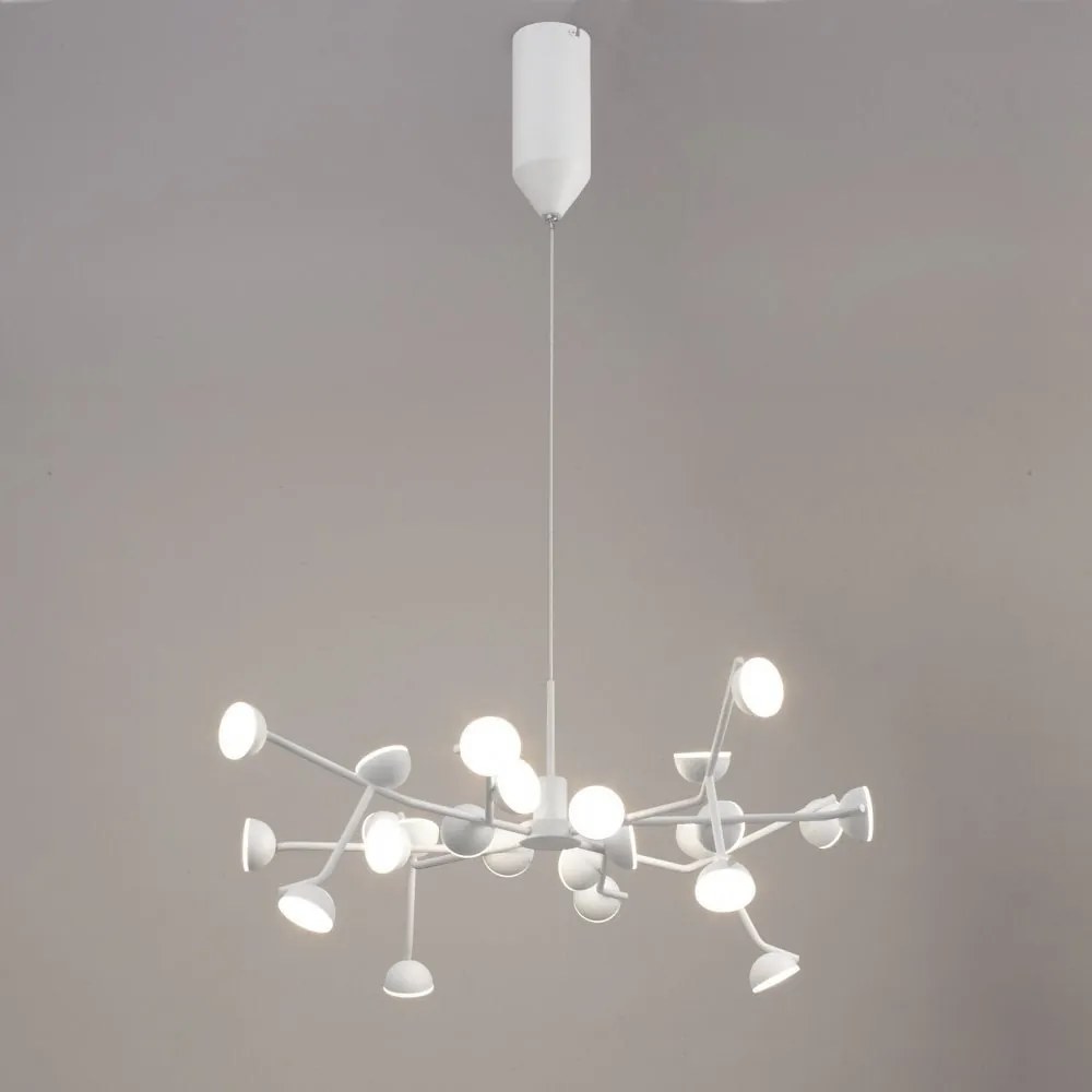 Lustra LED dimabil design modern ADN alb Medium