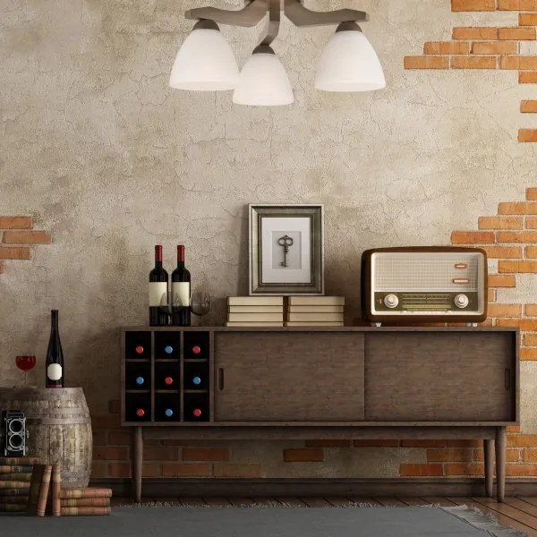 Lustr ADRIANO 3xE27/60W/230V, montaj plafon, finisaj fag