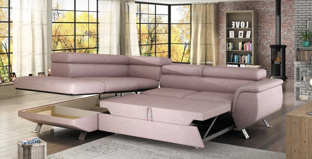 Coltar living extensibil Phoenix L pe stanga