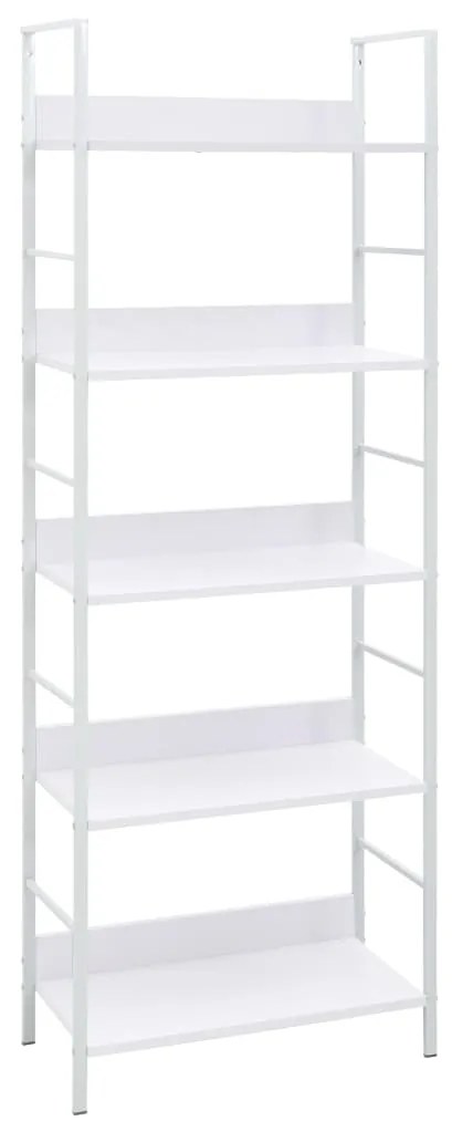 vidaXL Etajeră cărți cu 5 rafturi, alb, 60 x 27,6 x 158,5 cm, pal
