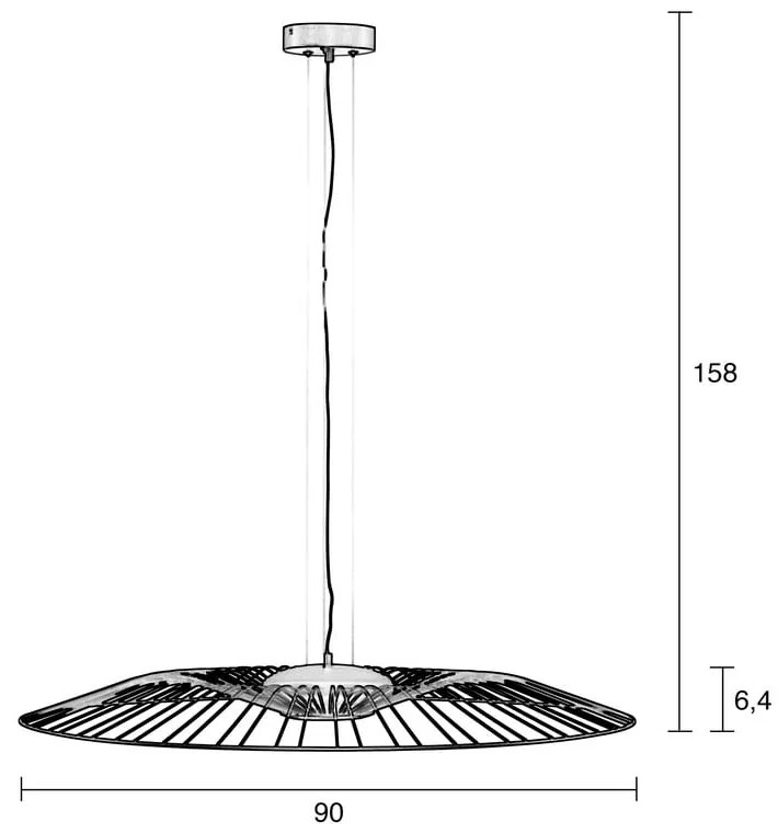 Lustră neagră LED cu intensitate reglabilă ø 90 cm Spider – Zuiver