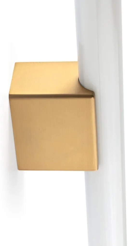 Aplica LED oglinda, tablou IP44 CALMA auriu/opal 50cm