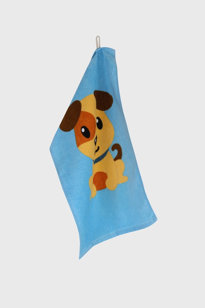 Prosop copii Animals Albastru-deschis 30x50 cm