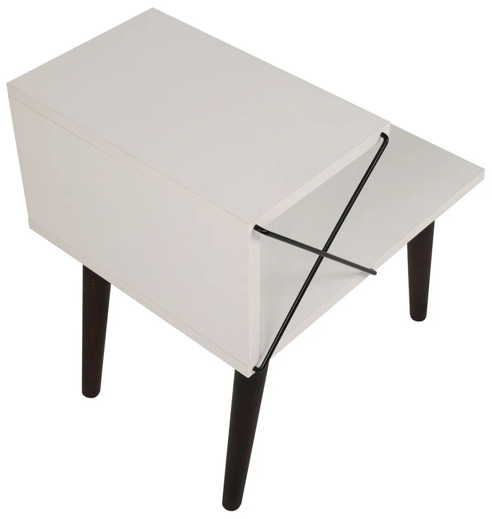 Măsuță de noptieră Cross White