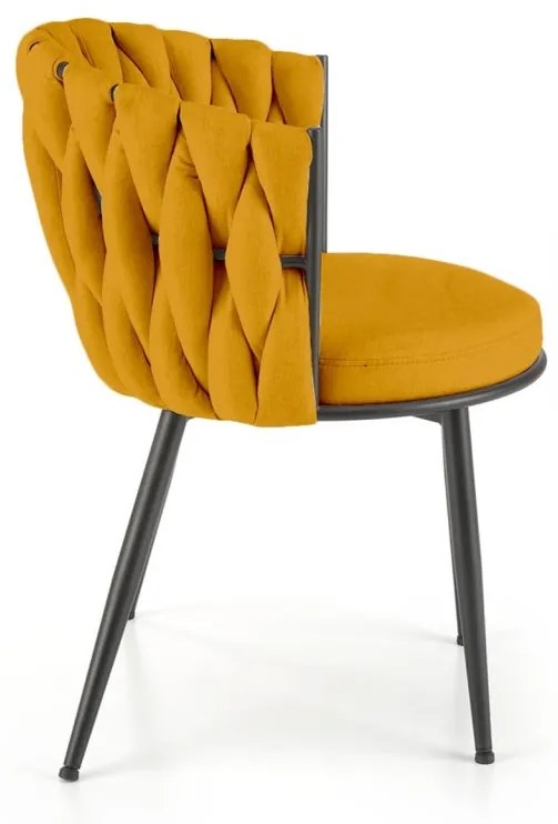 Scaun K516 stofa mustariu