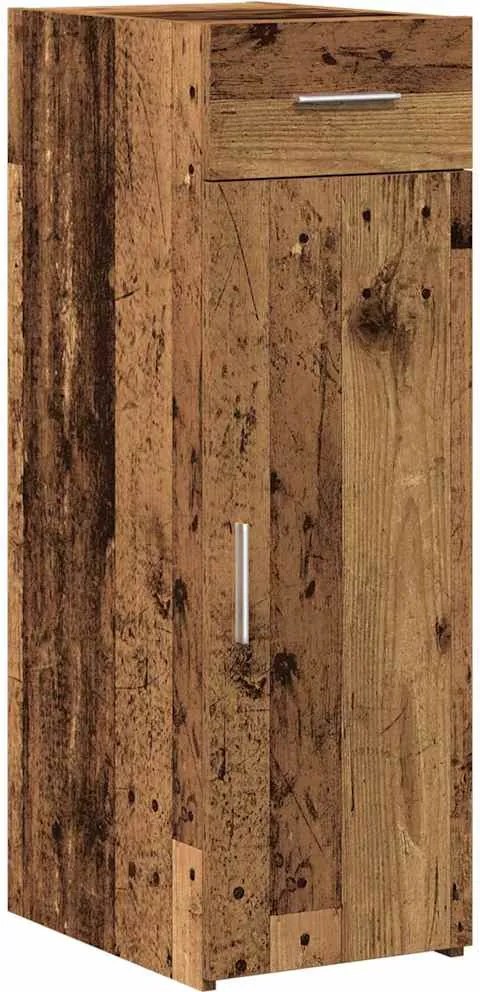 vidaXL Bufet cu sertar Lemn vechi 30 x 42,5 x 93 cm